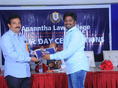 Campus student life event with guests