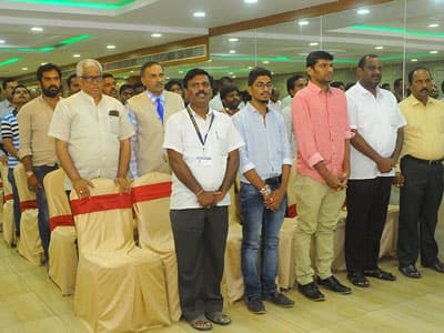 Student life during a campus event