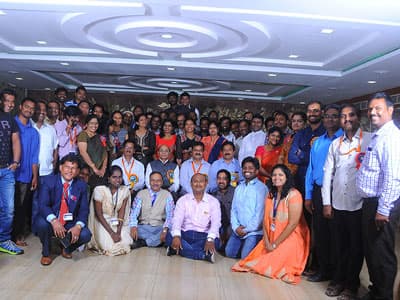 Campus event photo with student participation